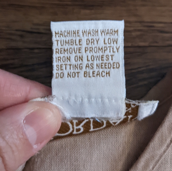 Tan Linen Top Size 16W - Picture 4 of 10